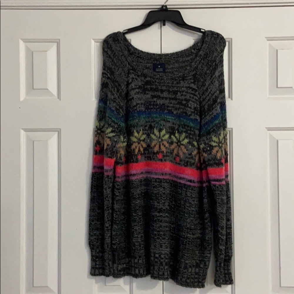 Grey Marble American Eagle Jegging Sweater